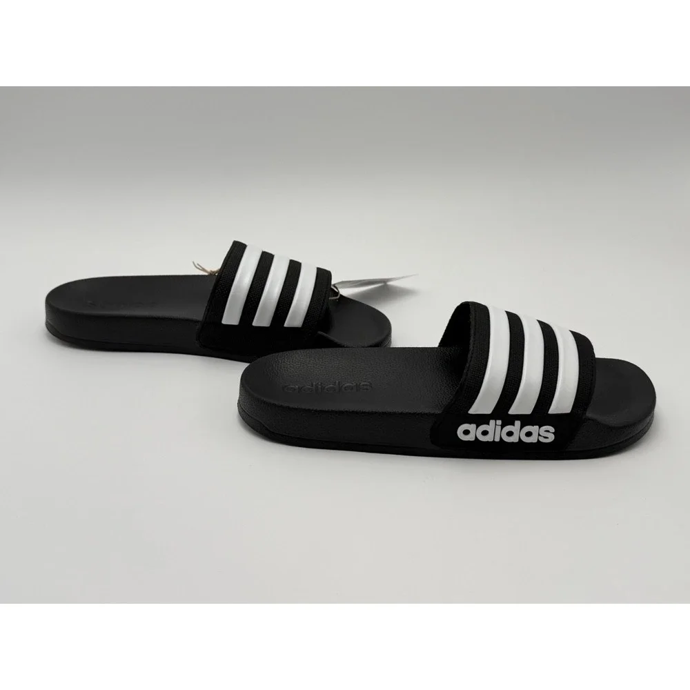 NEW Adidas Adilette Shower‎ G27625 Black Open Toe Slip On Slide Sandals Size 4